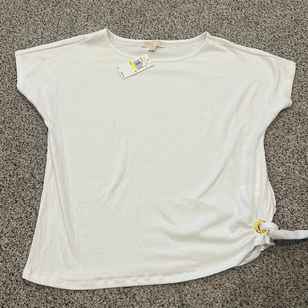 NWT Michael Kors white top size medium